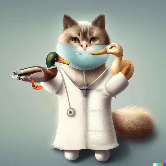 cat-duck-doctor