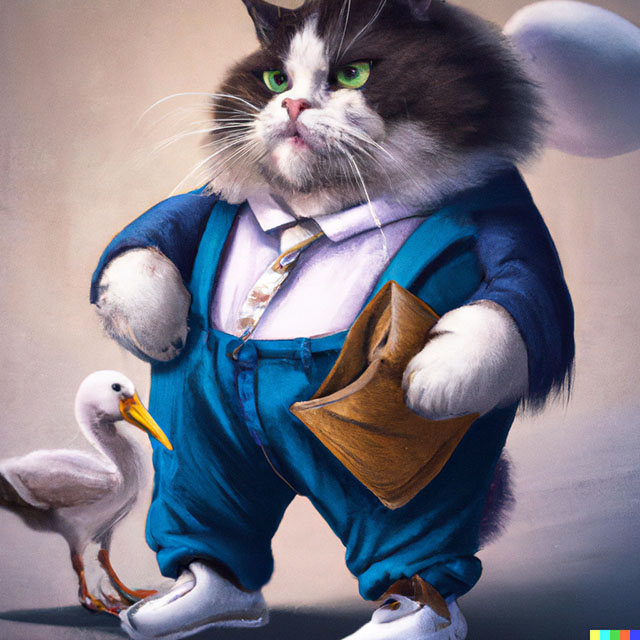 cat-duck-opening-wallet